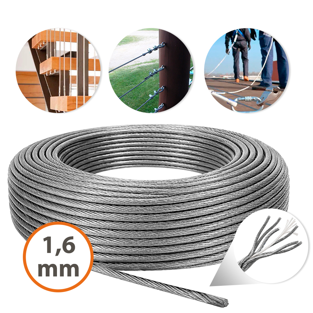 Cable acero galvanizado protección técnica