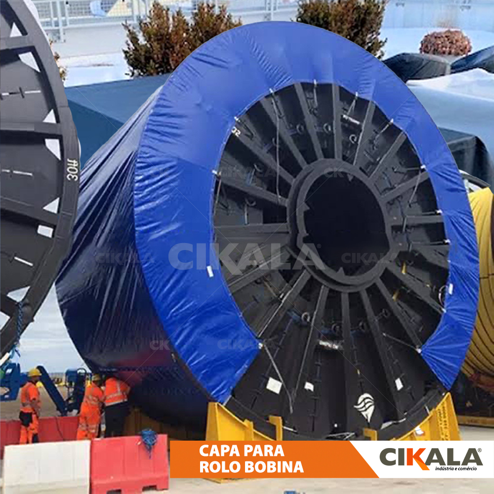 Funda para rollo bobina industrial gran tamaño protección