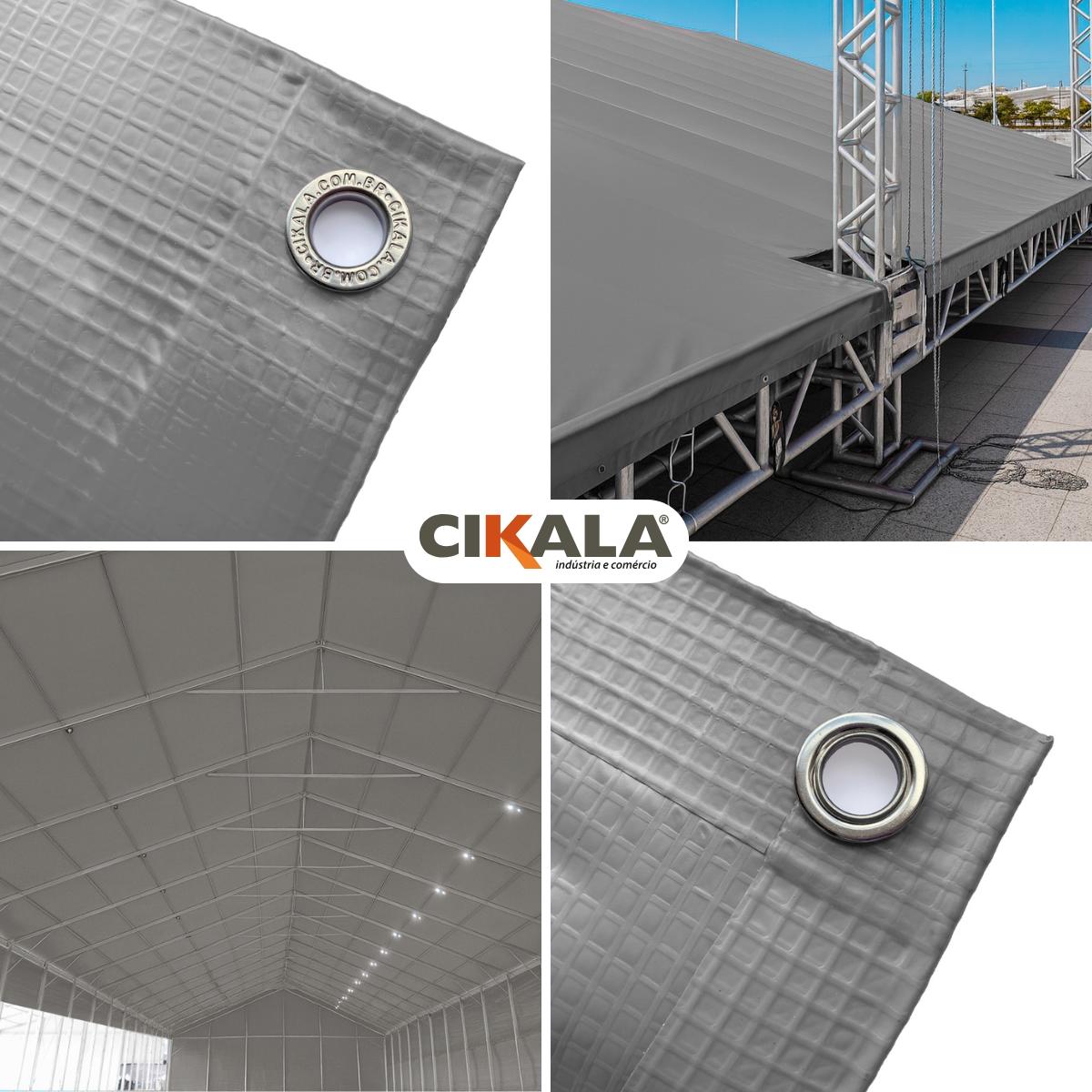 Lona para eventos negra PVC estructura