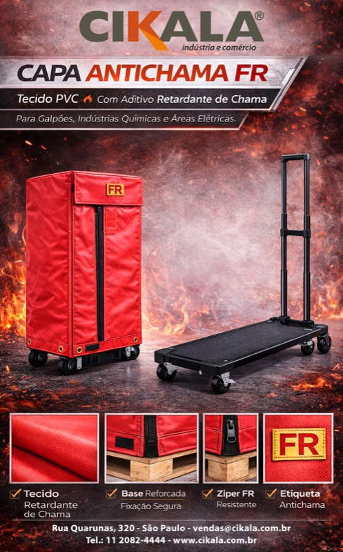 Funda retardante llama FR para palets