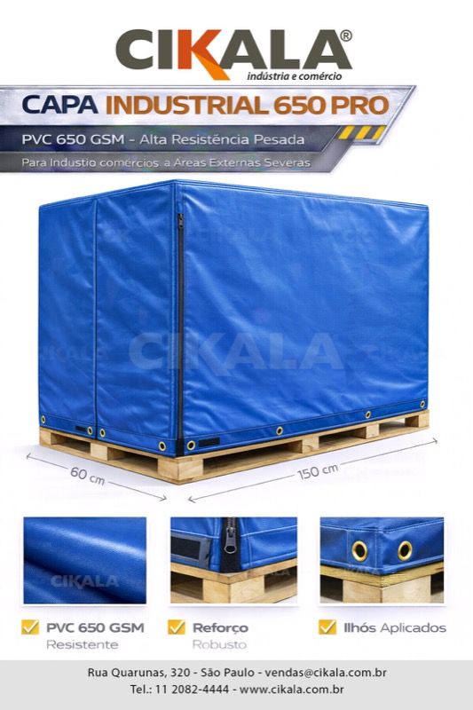 Funda industrial 650 Pro PVC azul almacén