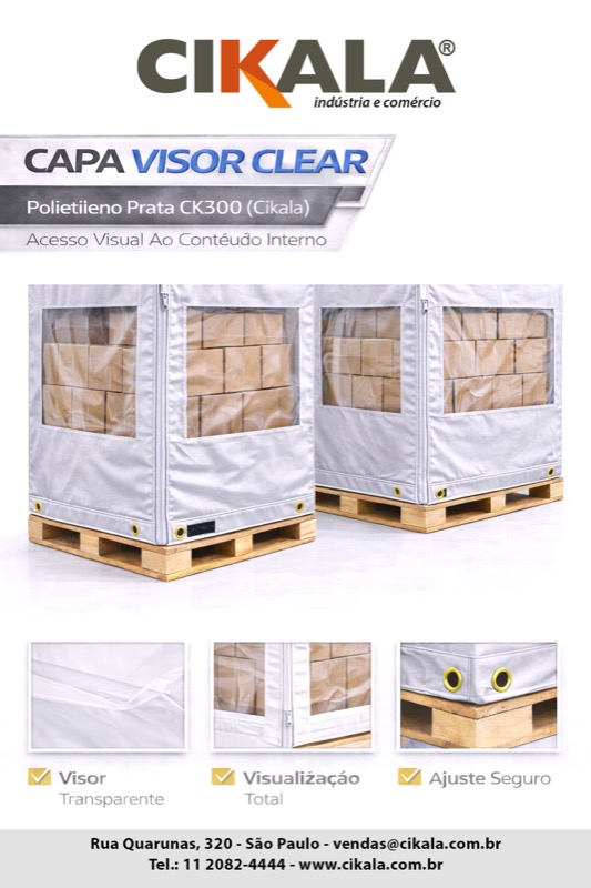 Funda para palet visor cristal transparente