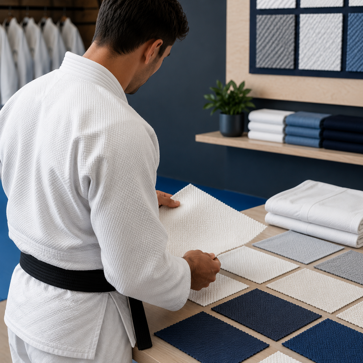 Sarga rip stop técnico kimono judo